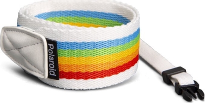Picture of Polaroid Polaroid Camera Strap Flat Rainbow White