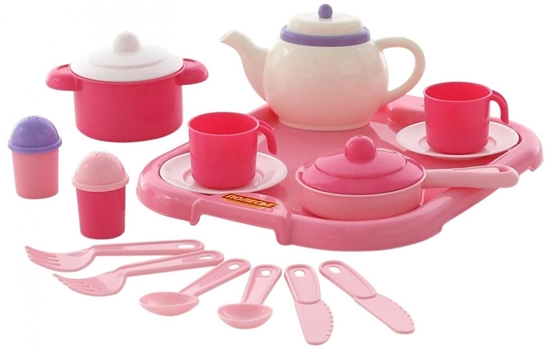 Picture of Polesie Zestaw Naczy "Nastka" Na 2 Osoby 19 Elementów w Siatce (59079)