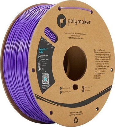 Attēls no Poly Filament Polymaker PolyLite ABS 1,75mm 1kg - Purple}