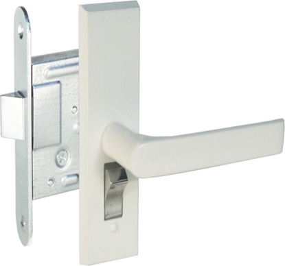 Picture of Poly LOCK WITH WHITE COVER PLATES AND HANDLES
