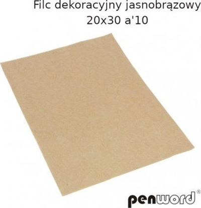 Attēls no Polsirhurt Filc dekoracyjny 20x30 jasny brz a"10
