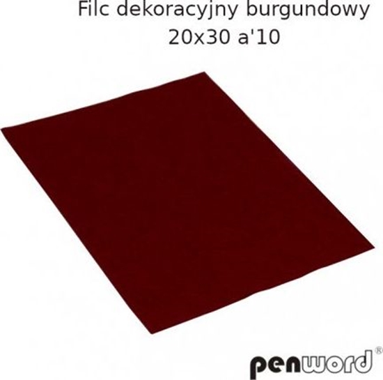 Picture of Polsirhurt Filc dekoracyjny burgundowy 20x30 a"10