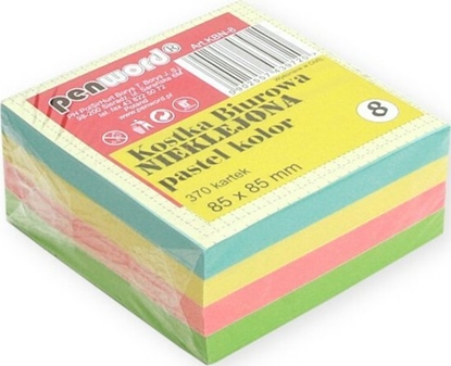 Изображение Polsirhurt Kostka biurowa nieklejona 370 kartek 85x85x35mm pastel KBN-08