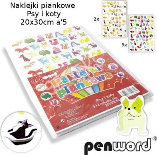 Picture of Polsirhurt Naklejki piankowe nps-1 psy i koty a"5