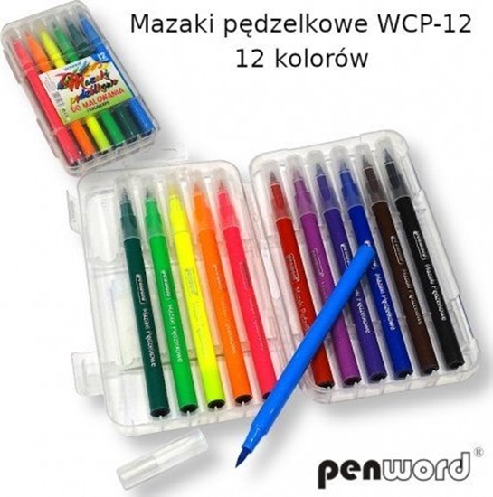 Изображение Polsirhurt Pisaki pdzelkowe 12 kolorów WCP-12