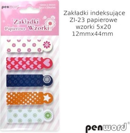 Picture of Polsirhurt Zakadki indeksujce ZI-23 papierowe 5kol 12x44mm