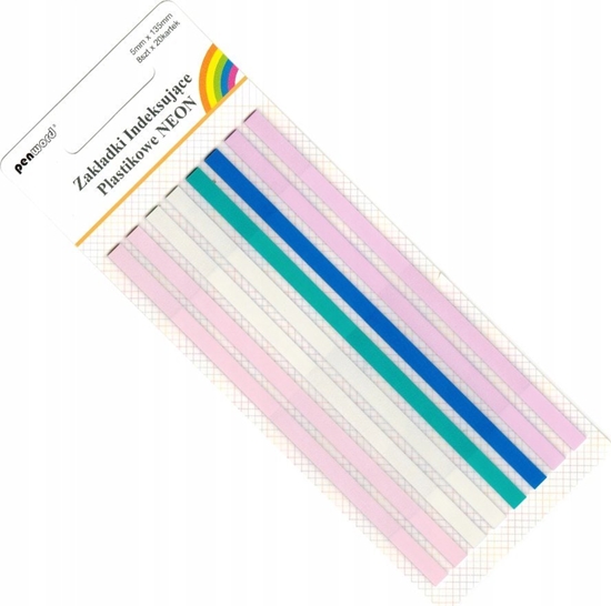 Picture of Polsirhurt Zakadki indeksujce ZI-52 plastikowe Neon 8x20 5mmx135mm k720 p24