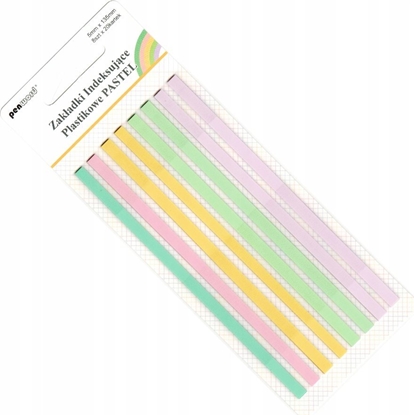 Attēls no Polsirhurt Zakadki indeksujce ZI-53 plastikowe Pastel 8x20 5mmx135mm k720 p24