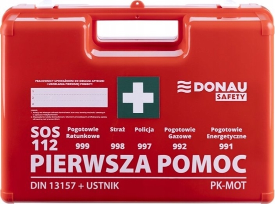 Picture of Polska Firma Apteczka firmowa Donau Safety DIN 13157 (+ ustnik) w pudeku