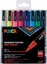 Изображение Posca Uni-Ball PC-3M, Multicolour, Multicolour, 8 colours, Fine, 0.9 mm, 1.3 mm