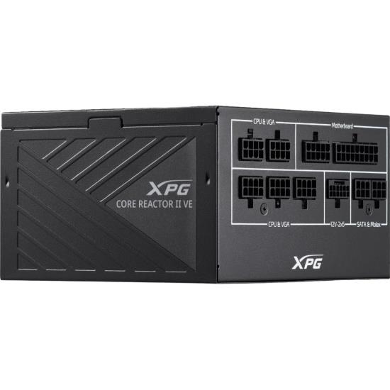 Picture of Power Supply|ADATA|XPG CORE REACTOR II VE|850 Watts|Efficiency 80 PLUS GOLD|COREREACTORIIVE850G-BKCEU