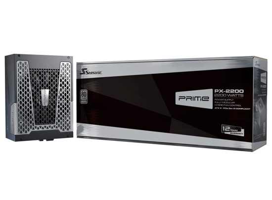 Picture of Power Supply|SEASONIC|PRIME PX ATX 3.1|2200 Watts|Efficiency 80 PLUS PLATINIUM|MTBF 100000 hours|PRIME-PX-2200-ATX30