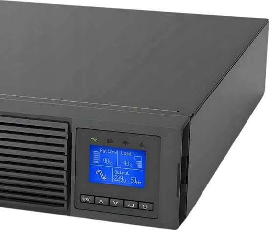 Picture of Zasilacz awaryjny On-Line Rack 1500VA 8xIEC C13 USB-B RS-232 LCD 2U 