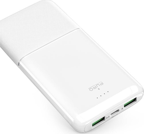 Picture of Powerbank Puro DAILY 10 PLUS 10000mAh 2x USBA / 1x USB-C 22.5W - biay