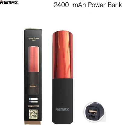 Picture of Powerbank Remax Power Bank Remax LipMax 2400mAh - Lpdais, Raudonas