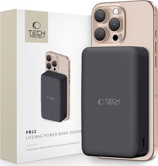 Picture of Powerbank Tech-Protect PB12 LifeMag 20000mAh Czarny