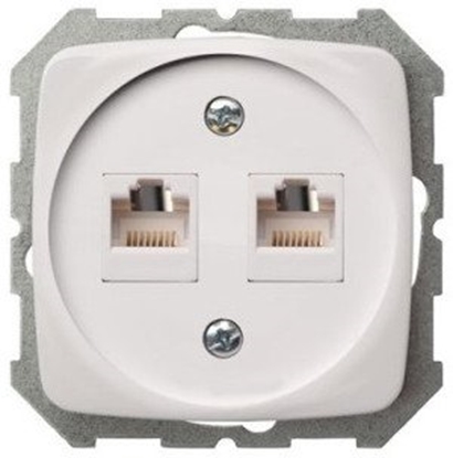 Attēls no POWERP 2PLUGS PC UNFR KAT 5 WHITE