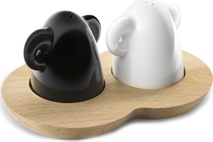 Изображение Practic PRACTIC - Solniczka i pieprzniczka - czarna - biaa