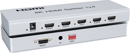 Изображение PremiumCord HDMI 2.1 splitter 1-4 porty, 8K@60Hz, 4K@120Hz, 1080p, HDR
