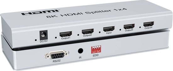 Изображение PremiumCord HDMI 2.1 splitter 1-4 porty, 8K@60Hz, 4K@120Hz, 1080p, HDR