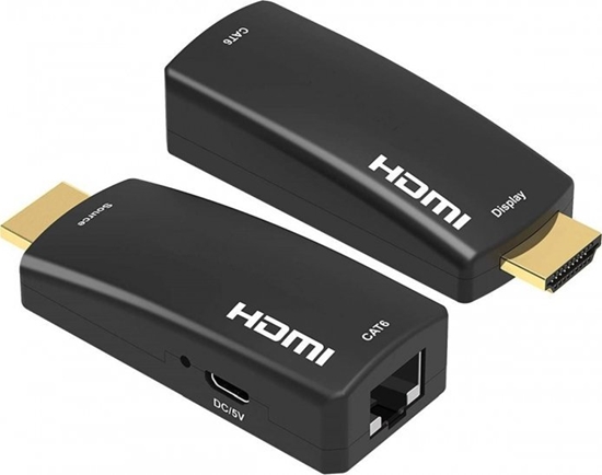 Изображение PremiumCord PREMIUMCORD HDMI FULL HD 1080p extender na 50m pes jeden kabel Cat5e/6