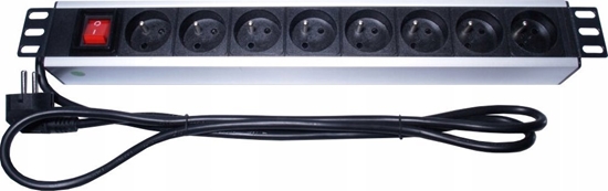 Изображение PremiumCord PremiumCord Panel napájecí do 19" racku 1.5U, 8x230V, 2m kabel, vypína