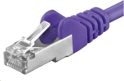 Attēls no PremiumCord PREMIUMCORD Patch kabel CAT6a S-FTP, RJ45-RJ45, AWG 26/7 0,25m fialová