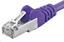 Picture of PremiumCord PREMIUMCORD Patch kabel CAT6a S-FTP, RJ45-RJ45, AWG 26/7 0,25m fialová