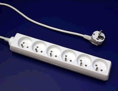 Attēls no PremiumCord PREMIUMCORD Prodluovací pívod 230V 3m 6 zásuvek