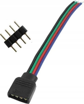 Picture of Prescot Prescot wtyk rgb 4pin do sterownika czarny wtyk-rgb-4pin-cz