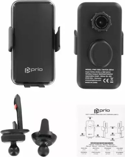 Picture of Prio Fast Charge Wireless Car Charger 15W