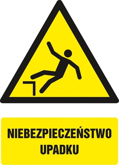 Picture of PROCERA Znak TDC, Niebezpieczestwo upadku