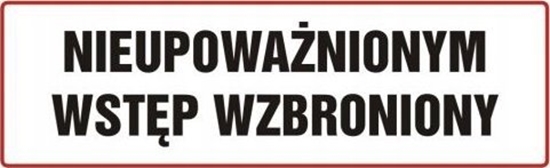 Picture of PROCERA Znak TDC, Nieupowanionym wstp wzbroniony 1