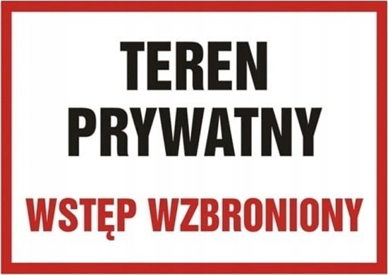 Picture of PROCERA Znak TDC, Teren prywatny wstp wzbroniony