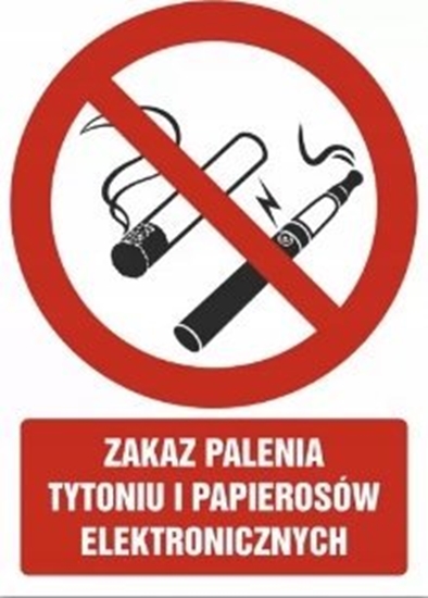 Picture of PROCERA Znak TDC, Zakaz palenia tytoniu i papierosów elektronicznych