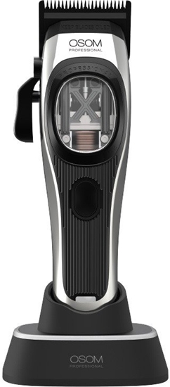Изображение Profesionali plauk kirpimo mainl OSOM Professional PRIME Cordless Hair Clipper OSOMP01SIL, sidabro spalvos