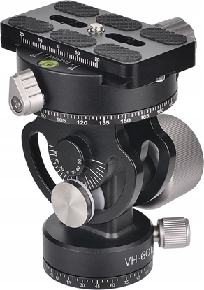 Attēls no Profesjonalna Gowica Panoramiczna 10kg K&F VH-60L Aluminium 3x Podziaka / KF31.103