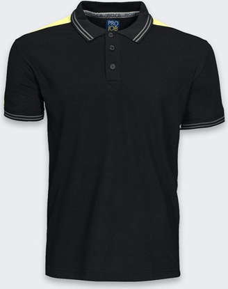 Изображение Projob Koszulka Polo Projob 2018 Pique BlackYellow