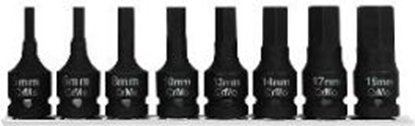 Attēls no Pro-Line Zestaw nasadek trzpieniowych imbusowych hex udarowych 1/2" H6-H19 8szt. (18491)