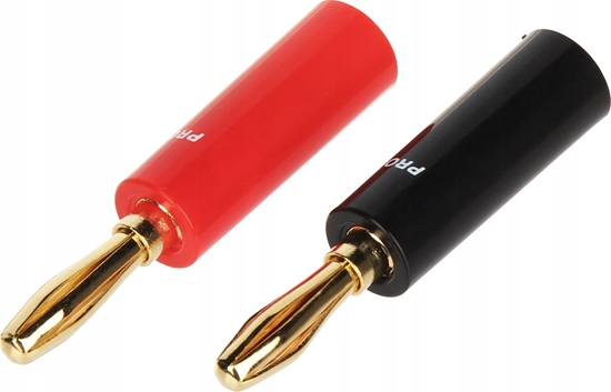 Picture of Prolink PARA WTYKÓW BANANOWYCH BAN-PLUG-V2 CZERWONY + CZARNY PROLINK
