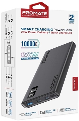 Picture of Promate Bolt-10PD Power Bank 10000mAh / USB-C PD 20W