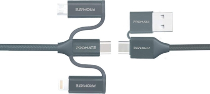 Attēls no Kabel USB Promate USB-C - Lightning 1.2 m Czarny (6959144046037)