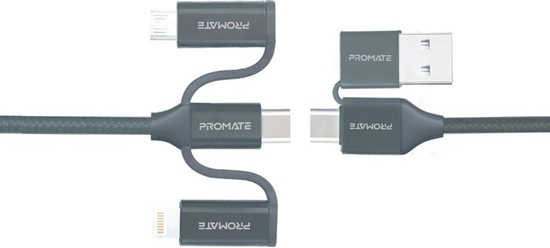 Picture of Kabel USB Promate USB-C - Lightning 1.2 m Czarny (6959144046037)