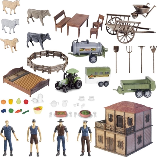 Picture of ProNice FARMA ZESTAW Z DOMKIEM ROLNIKA ZAGROD ZWIERZTAMI GOSPOSI NARZDZIAMI