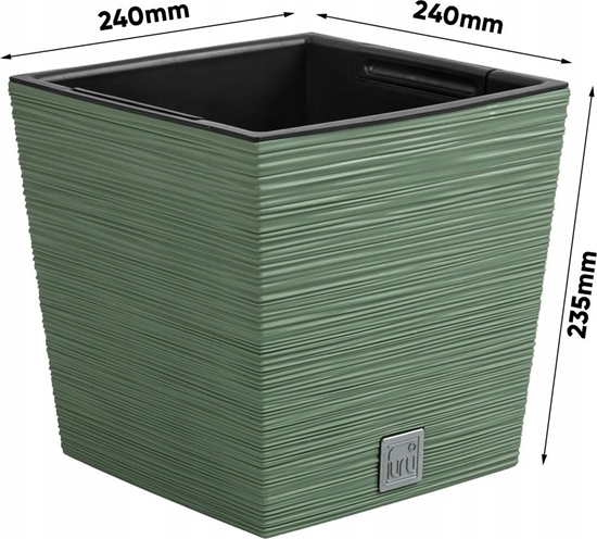 Picture of Prosperplast Doniczka na kwiaty Donica Furu DFS240 Zielona