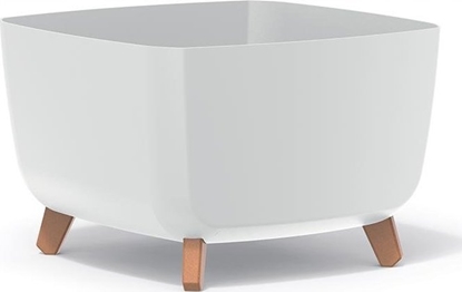 Attēls no Prosperplast Doniczka na nókach kwadratowa Gracia Square Biay