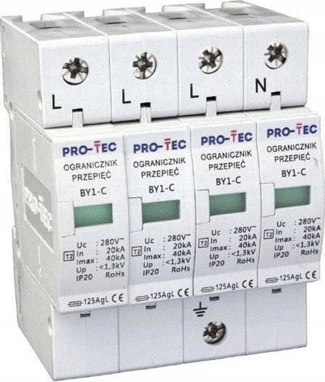 Picture of Protec Ogranicznik przepi warystorowy klasy C ( II ) -BY1-C/4 3221040