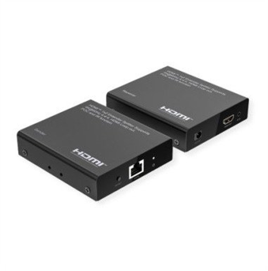 Picture of Roline HDMI Extender and Splitter, 1x2, via Cat6A, 70m, 4K60Hz