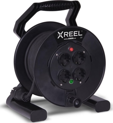 Attēls no Przeduacz XREEL 4x2P+Z 25mb OW 3x1,5 bben IP20 czarnyPCE POLSKA