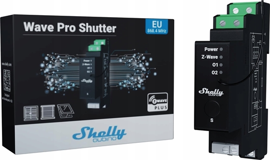 Picture of Przekanik DIN z pomiarem energii Shelly Qubino Wave Pro Shutter